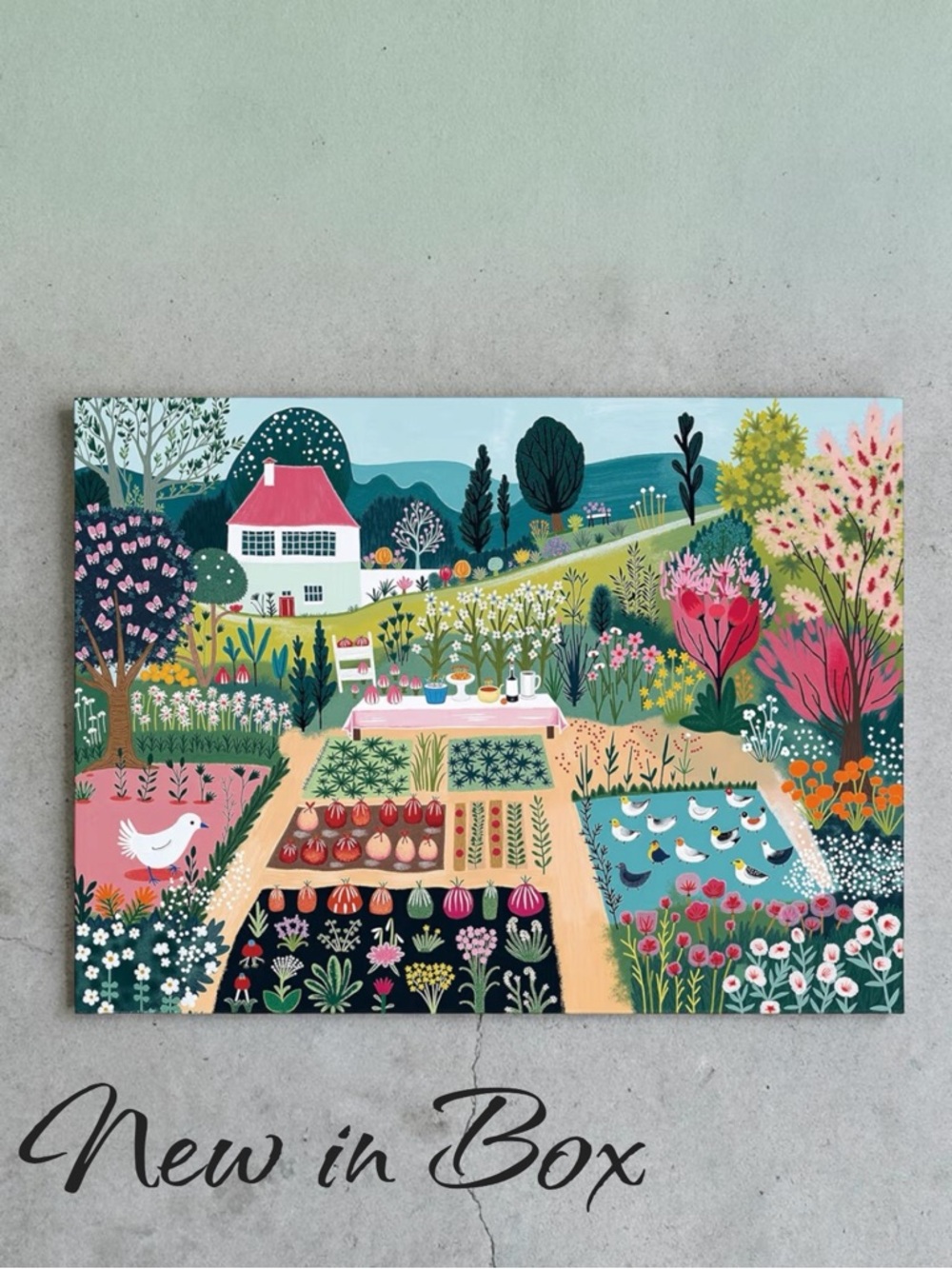 🧩🌸🏡 Graphinee 1000 Piece Jigsaw Puzzle – Spring Village Life